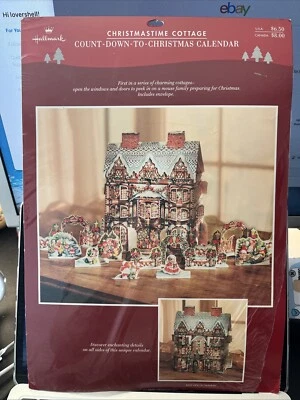 Vintage Hallmark Count Down To Christmas Advent Calendar “Christmastime Cottage” - Image 1 of 4