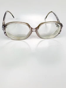 Vintage Eye Glasses Frames Luxotica Deanna Greymist Granny Retro Eyewear Italy - Picture 1 of 7
