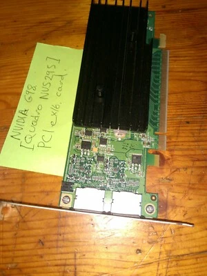 NVIDIA G98 [ Quadro NVS295] PCIE GRAPHICS CARD GETS HOT! - Image 1 of 4