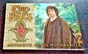 LOTR FRODO'S TRAVEL JACKET TOPPS 2002 FELLOWSHIP OF THE RING ELIJAH WOOD - Picture 1 of 2