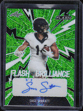 2021 Leaf Flash /25 #FB-SS1 Sage Surratt Flash of Brilliance Autographs Green