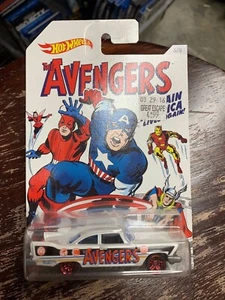 2015 HOT WHEELS: CLASSIC ART AVENGERS “CAPTAIN AMERICA 57 PLYMOUTH FURY” - Picture 1 of 2