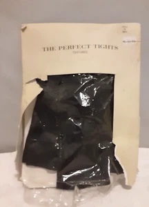 Ann Taylor The Perfect Tights Black Medium RibTextured Hose Leg Wear - Picture 1 of 9