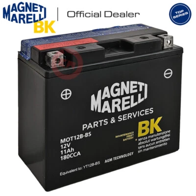 MAGNTI MARELLI YT12B-BS BATTERY YAMAHA YZF R1 (RN041)(5JJ) 1000 2000-2001 - Image 1 of 4