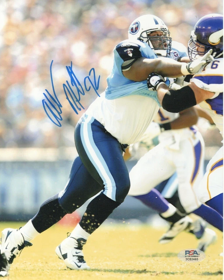 ALBERT HAYNESWORTH Signed Autographed 8x10 Photo Picture Tennessee Titans PSA - Image 1 of 1