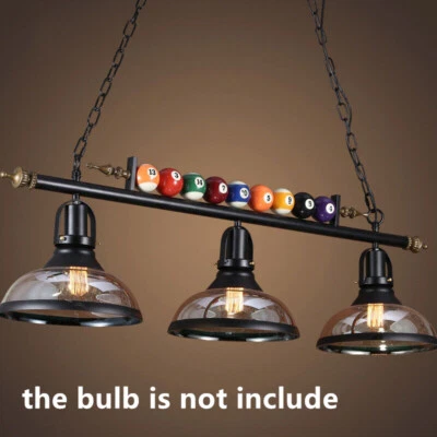 Vintage Pool Billiard Snooker Table Light Pendant Lights Lamp Bar Chandelier UK