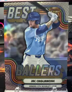 2024 Bowman's Best JAC CAGLIANONE Best Ballers Refractor Royals Prospect BB-7 - Picture 1 of 2