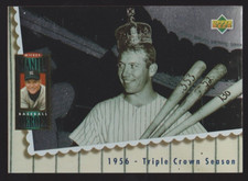 MICKEY MANTLE 1994 UPPER DECK MANTLE HEROES #66 1956 TRIPLE CROWN SEASON YANKEES