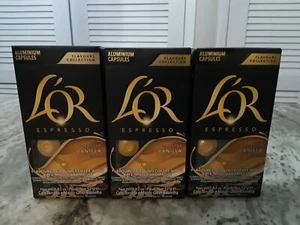 LOT OF 3 L'OR Espresso Vanilla, 10ct Boxes EXPIRED 02/12/2025 - Picture 1 of 6