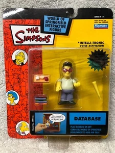 DATENBANK Simpsons World of Springfield Figur Wos Serie 12 Vintage 2003 NEU - Bild 1 von 2