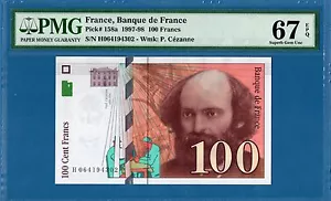 France 100 Francs, 1998, Superb Gem UNC-PMG67EPQ, P158a - Picture 1 of 2