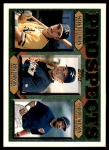1997 Topps Baseball Card Mark Bellhorn/Russ Johnson/Enrique Wilson #487