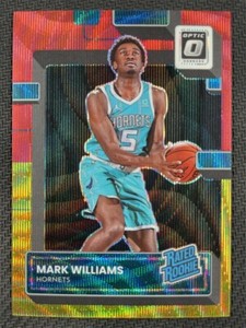 2022-23 Panini Donruss Optic Mark Williams Rated Rookie Red Gold Wave RC Hornets