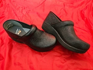 Dansko Professional 39 schwarze Lederschuhe Clogs Krankenschwester Gesundheitswesen Western - Bild 1 von 14
