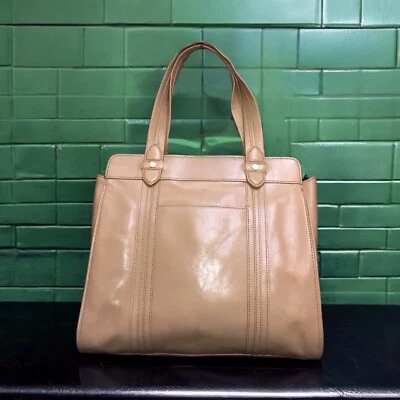 Vintage Monsac Italian Leather Tote Bag - Image 1 of 4