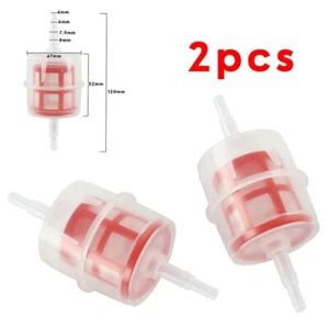 2Pcs Large In-Line Fuel Filters Diesel Bio Plant Hgv Forklift Filter 6mm - 8mm - Picture 1 of 11