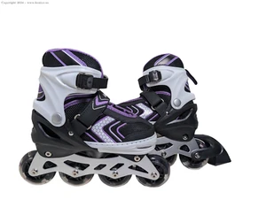 Nattork Adjustable Inline Skates for Kids with Full Light Up Wheels M 32-36 - Picture 1 of 8