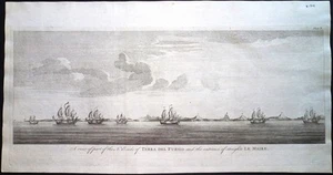 Antique map, Seale / Anson, The N.E. side of Terra del Fuego .. - Picture 1 of 1