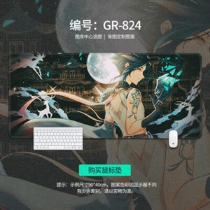 Genshin Impact Anime Teclado de Escritorio Adorable Alfombra Grande Jugar Alfombra Mouse Almohadilla 90X40CM #69 - Imagen 1 de 5