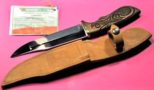 Cuchillo de caza búlgaro hecho a mano "Arsenal" con bonito mango y funda de nogal turco - Imagen 1 de 11
