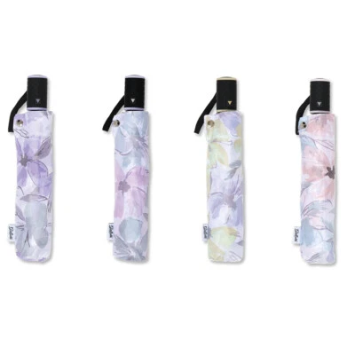 Ombrello portatile mini automatico vari colori floreali 32cm pieghevole antivent - Immagine 1 di 4