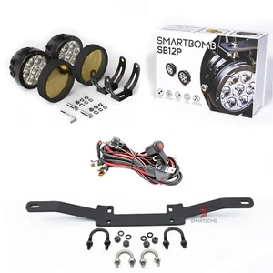2 FOCOS LED DE PROFUNDIDAD ADICIONALES 120W BMW R1200GS STD ADV 2004-2013 Cable - Picture 1 of 22