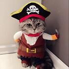 Dressing Up Pirate Cat Costume Corsair Suit Halloween Decoration Pet Clothes