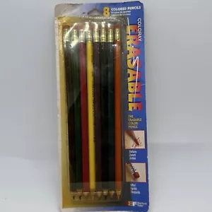 Lot de 8 crayons de couleur vintage Ebherhard Faber Coloray ouverts neufs effaçables - Photo 1/4