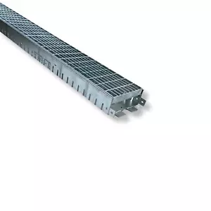Entwässerungsrinne 1000x160x50-70mm verzinkt Bodenrinne Fassadenrinne Hofablauf - Bild 1 von 16