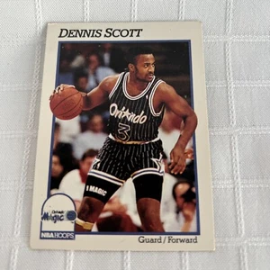 1991-92 NBA Hoops Basketball - Dennis Scott Orlando Magic Card - Picture 1 of 2