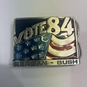 Vote 84 Reagan-Bush Belt Buckle Presidential Collectible - Picture 1 of 8