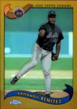 2002 Topps Chrome Gold Refractors Baseball Card Pick