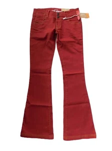 Nuevo Jean Mossimo Supply Co Talla 1 tiro bajo acampanado ajuste 6 cintura ancha color óxido - Imagen 1 de 4