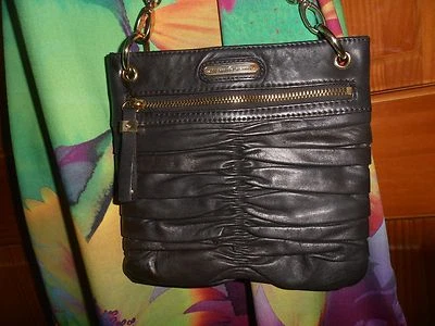 Vintage 70 Leather burgundy Gold Finish trim small cross body bag Etienne Aigner - Image 1 of 4