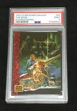 1993 Topps Star Wars Galaxy Series 1 #65 Main International Han Leia Vader PSA 9