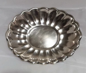 REED & BARTON SILVERPLATE HOLIDAY #113 10" SANDWICH OVAL PLATE BOWL, BREAD TRAY - Picture 1 of 6