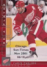 2001-02 BAP Memorabilia Chicago Sun Times Ruby #124 Chris Chelios