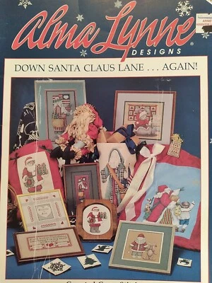 Christmas Down Santa Claus Lane Again Cross Stitch PATTERN  Leaflet/Booklet - Image 1 of 2