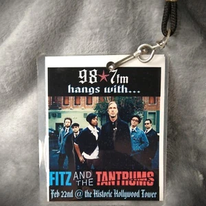 Fitz And The Tantrums Lanyard Laminate 987fm Hollywood Tower 2/22/11 Event Badge - Picture 1 of 6