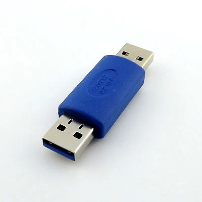 High Speed USB 3.0 Standard A Male Plug to Male M/M Extension Adapter Connector - Image 1 of 4