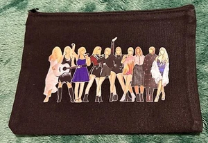 Small Taylor Swift Inspired Canvas Make Up Bag With Zip - Picture 1 of 4