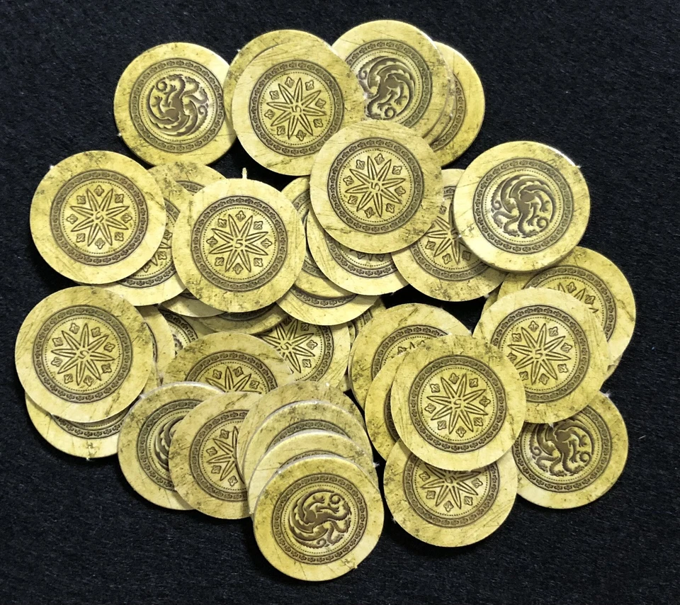 Monopoly Juego de Tronos 2018 Repuesto - Monedas de Oro NUEVAS Foto 1 de 1