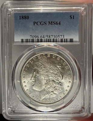 1880 $1 PCGS MS 64 Morgan Silver Dollar - Image 1 of 2