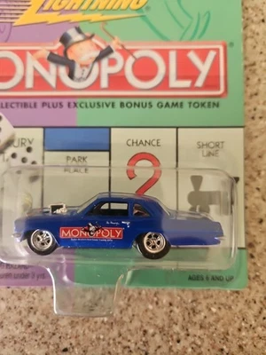 Johnny Lightning Pontiac Tempest Monopoly Park Place Diecast 1:64 Blue - Image 1 of 4