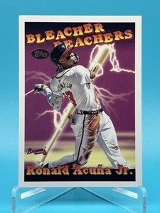 Tarjeta insertada Bleacher Reachers 2025 Ronald Acuna Jr. Topps actualización #BR-2 Braves - Imagen 1 de 2