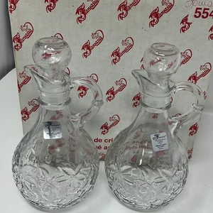 Vintage Princess House Fantasia Cruet Set, Oil & Vinegar New In Original Box USA - Picture 1 of 16