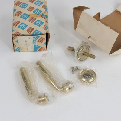 VTG Baldwin Pair of Brass Levers 5106/030 w/ Rosettes, Missing Set Screws - Image 1 of 4