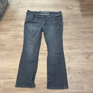 VTG Merona Women's Size 18R Blue Low Rise Bootcut Denim Jeans Pants Y2K p - Picture 1 of 8