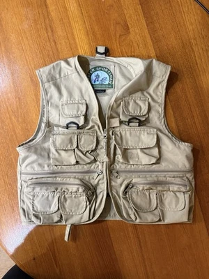 Chaleco de Pesca Resistente Juvenil Equipo Maestro Deportista Juvenil L Beige Multi Bolsillo Foto 1 de 4