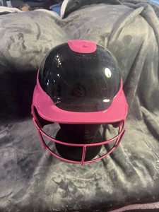 Casco da battuta softball Rip-It Vision Pro rosa/nero taglia S/M 6-6 7/8 usato in ottime condizioni - Foto 1 di 11